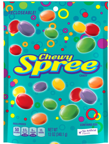 Spree Chewy Stand Up Bag, 12 Ounce, 8 Per Case